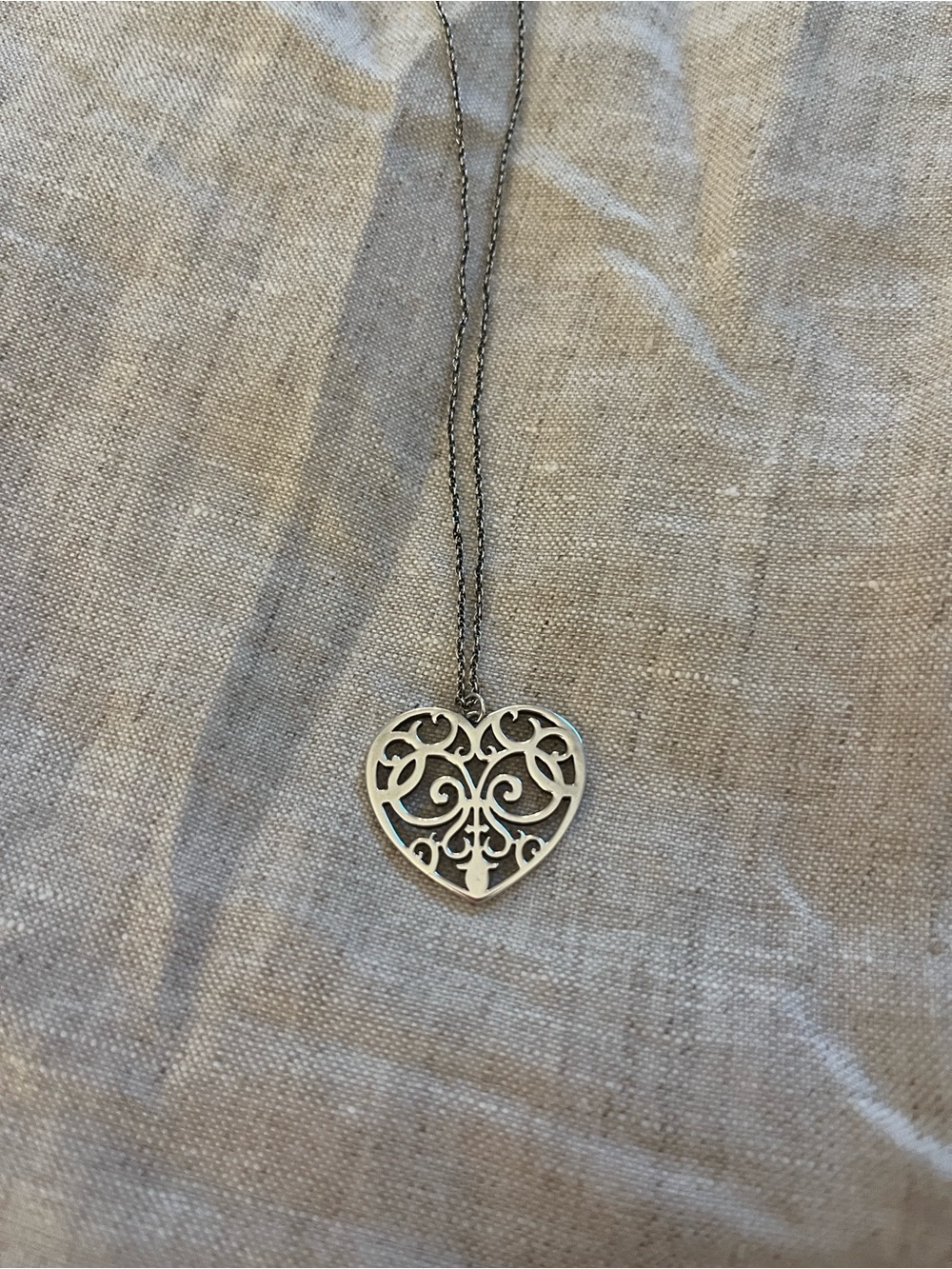 Tiffany & Co. Heart Pendant Necklace in Silver